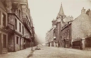 Edinburgh Prints: Street in Edinburgh, between 1870 and 1880. Creator: James Valentine