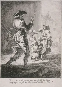 Ballad Singer Prints: Street entertainers, Cries of London, 1760. Artist: Paul Sandby