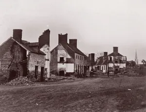Andrew J Russell Prints: Street in Fredericksburg, 1863. Creator: Andrew Joseph Russell