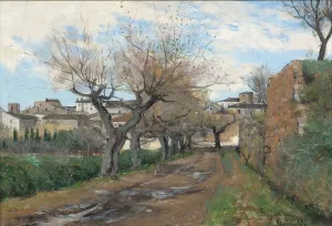 A Street in Fréjus, 1878. Creator: Knut Axel Lindman