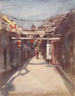 A Record In Colour Prints: The Street with the Gallery, c1887, (1901). Artist: Mortimer L Menpes