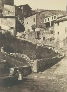 Charles Nègre Collection: A Street in Grasse, 1852. Creator: Charles Negre