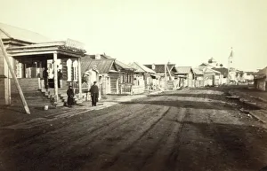 George Kennan Prints: Street in Irkutsk, between 1885 and 1886. Creator: Unknown