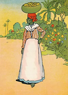 More About The Empire Prints: A Street in Jamaica, 1912. Artist: Charles Robinson