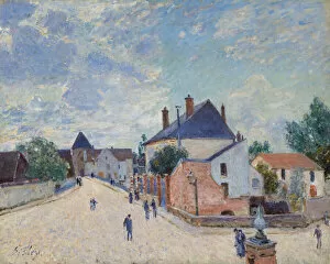 Arthur Sisley Gallery: Street in Moret, c. 1890. Creator: Alfred Sisley