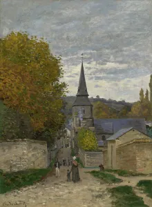 Stone Wall Prints: Street In Sainte-Adresse, 1867. Creator: Claude Monet