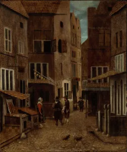 Street Scene, about 1654-1662. Creator: Jacobus Vrel