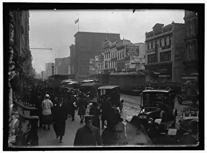 Trolley Bus Prints: Street Scene, between 1913 and 1918
