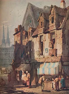 Calvados Prints: Street Scene, Bayeux, Normandy, c1828. Artist: Samuel Prout