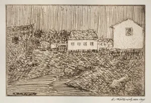 Walkowitz Abraham Prints: Street Scene, Building, Or Portrait, 1902-1905. Creator: Abraham Walkowitz