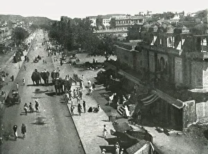 Jaipur Prints: Street scene in the city of Jaipur, India, 1895. Creator: Unknown