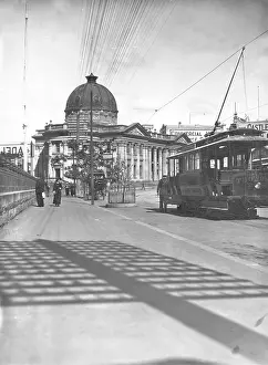 Lestrange Robert Augustus Henry Prints: Street scene out the front of Customs House, Brisbane, Queensland, 1905