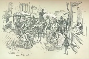 Penrose Prints: A Street Scene in Delhi, c1903. Artist: Leonard Raven-Hill