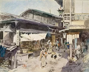 Blum Gallery: Street Scene in Ikao, Japan. Creator: Robert Frederick Blum
