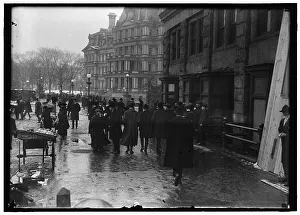 Street Scene near 17th Street And State, War & Navy Building, Washington, DC, between 1913 and 1918. Creator: Harris & Ewing. Street Scene near 17th Street And State, War & Navy Building, Washington, DC, between 1913 and 1918