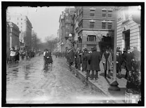 Trolley Bus Prints: Street scene, near G Street, Washington