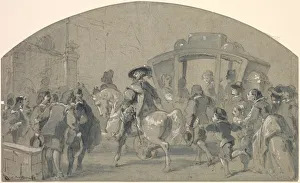 1832 1883 Prints: Street Scene (recto); Sketches (verso)