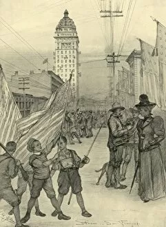 Street scene in San Francisco, USA, 1898. Creator: Christian Wilhelm Allers