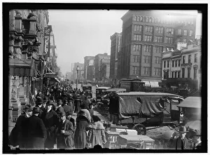 Trolley Bus Prints: Street Scene, Washington, D.C. between 1913 and 1918