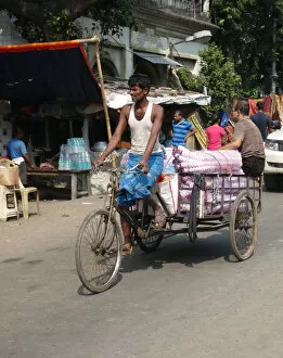 Bicycle Collection: Street scene in West Bengal, India, 2019. Creator: Unknown
