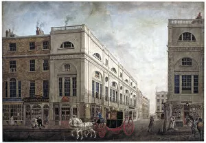 Carriage Gallery: Street scene in Westminster, London, c1790