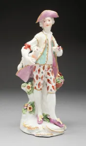 Soft Paste Prints: Street Seller, Derby, c. 1765. Creator: Derby Porcelain Manufactory England