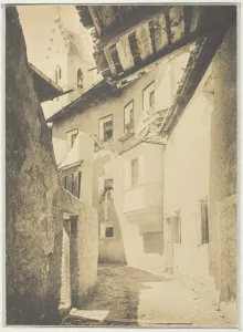 Alley Prints: A Street in Sterzing, The Tyrol, 1890. Creator: Alfred Stieglitz