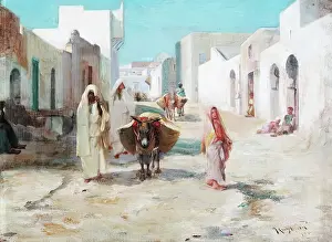 Sunny Prints: Street In Tangier, 1908. Creator: James Coutts Michie