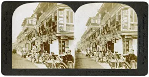 Shanghai Prints: Street of tea houses, Shanghai, China, 20th century. Artist: ME Wright