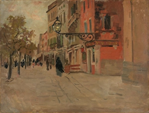 Street Lamp Prints: Street in Venice, 1894. Creator: Frits Thaulow