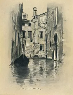 Reflection Collection: Street in Venice, 1903. Artist: Mortimer L Menpes