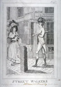 Corner Prints: Street Walkers, 1786. Artist: Benjamin Smith