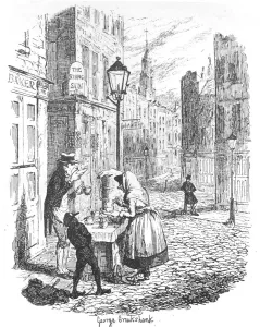 Hard Times Prints: The Streets - Morning, c1900. Artist: George Cruikshank