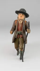Walking Staff Gallery: Striding Man, 1700 / 1900 ?. Creator: Unknown
