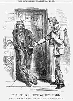 Unemployed Collection: The Strike - Hitting him Hard, 1861