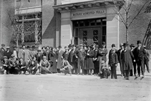 Strike Prints: Strikers awaiting pay, 1912. Creator: Bain News Service