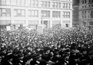 May Day Prints: Strikers, Union Square, May Day, 13, 1913. Creator: Bain News Service