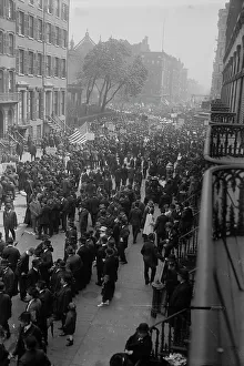 Demonstrating Prints: Striking Garment Workers, between c1915 and c1920. Creator: Bain News Service