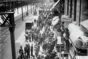 Waiter Prints: Striking waiters, 1912. Creator: Bain News Service