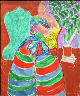 The striped Dress, 1938. Creator: Matisse, Henri (1869-1954)