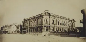The Stroganov palace in Saint Petersburg, 1860s. Artist: Bianchi, Giovanni (1812-1893) The Stroganov palace in Saint Petersburg, 1860s. Artist: Bianchi, Giovanni (1812-1893)