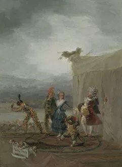 Pulcinella Gallery: The Strolling Players (Los comicos ambulantes), 1793