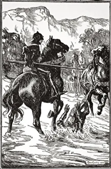 Dora Curtis Gallery: Struck him such a blow, 1905. Artist: Dora Curtis