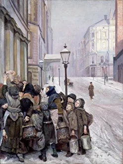 Childhood Collection: Struggle for Survival. Artist: Krohg, Christian (1852-1925)