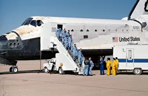 Images Dated 22nd October 2021: STS-61A landing, USA, November 6, 1985. Creator: NASA
