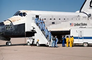 Images Dated 22nd October 2021: STS-61A landing, USA, November 6, 1985. Creator: NASA