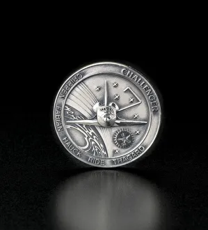 STS-7 Medallion owned by Sally Ride, ca. 1983. Creator: Robbins Co