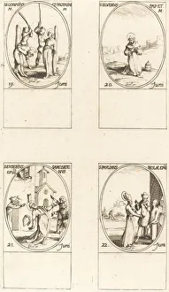 Martyrs Prints: Sts. Gervase & Protase;St. Silverius;St. Eusebius of Samosata;St. Paulinus of Nola