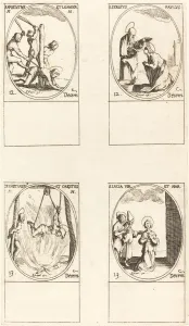 St Lucy Prints: Sts. Maxentius & Leander;Sts. Sergius & Paul;Sts. Eustratius & Orestes;St