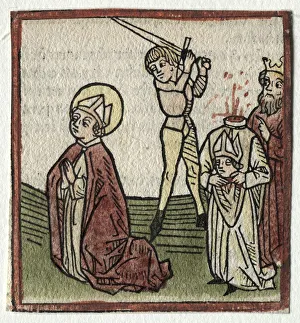 D 1478 Prints: Sts. Theonestus and Albanus;or St. Pancrace. Creator: Günther Zainer (German, d